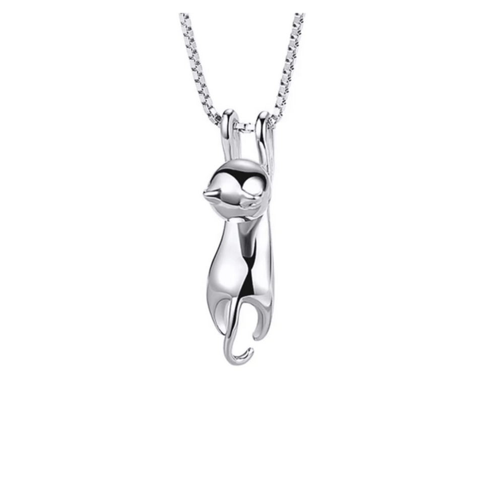 Silver Cat Necklace